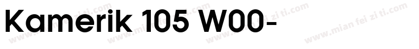 Kamerik 105 W00字体转换